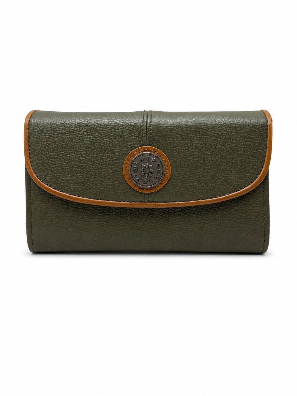 Vintage Roger Gimbel Accessories Olive Green Checkbook Wallet Organizer